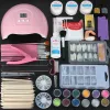 Kits Ensemble en poudre en acrylique de fraises Coutteurs Extension de l'ongle Tous pour la manucure Gel Polish Set Nail Art Decorations Tools Kit Nail Kit