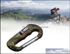 Carabiners 5 en 1 mtifonctionnel de boucle suspendue outil de boucle de randonnée couteau à escalader