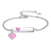 Bracelets Bracelets Bracelet Nom Grave Personnalisé pour les enfants Girls 925 Sterling Sier Bijoux Personnaliser DIY Gift 16 KINDS DROP DELI OTHHK