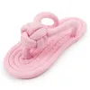 Dog Chewing Toy Cotton Slipper Rope for Small Large Dogs Pet Teeth Training Molar Toys Interactive Accessories 240328