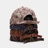 Beralar Vintage Paisley Dome Şapka Erkekler İçin Düz Renk Böleyi Erkekler Docker Sailor Cilesping Simless Kafatası Kapakları Sıradan Portatif Hip Hop Kapağı