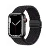 Boucle sport solo tressée pour la bande de montre Apple 38 mm 40 mm 41 mm 42 mm 44 mm 45 mm 49 mm, bracelets élastiques en nylon magnétique pour la série Iwatch 9 8 7 6 se 5 4 3 2 1 Ultra