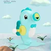 Baby Bath Toys Bath Toys Bathtub Seahorse Toy med bytebara vattenuttagslägen Tub Spray Sprinkler Pool Bathtime Game for Toddlers-Drop Ship L48