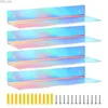 Other Home Decor 4 pieces/set of colorful acrylic wall shelves floating Iridescent bookshelves childrens book display modular yq240408