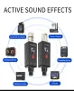 Microfoons oplaadbare UHF draadloze XLR -zender en XLR -ontvanger voor twee microfoons compatibel met audiomixer