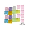 Vases 20 Pcs Simulated Fluorescent Ice Cubes House Decorations Home Fake Po Props Party Pp Decorative Reusable Baby