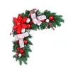 Fleurs décoratives décorations de Noël 3D Cadre de porte sur le thème Couronne Créative Creative Hanging Corner Entrée Opte