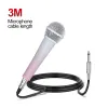 Mikrofoner Heikuding Dynamic Metal Handheld Microphone With Piano Baking Lack för att sjunga karaoke Wired Mic