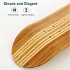 Board 31*8 -calowy bambus z szklaną deskorolką z włókna twardsze Popbamboo Veneersno Wood Blank Skate Board Zbudowany z innowacyjną technologią