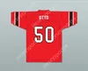 CUSTOM Jim Otto 50 Wausau East High School Lumberjacks Red Football Jersey 2 Top Stitched S-6XL