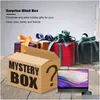 Party Favor Lucky Mystery Box Electronics Boxes Random Birthday Surprise Favors for Adts Gift som Drönes Smart Watches Bluetooth Dhwty