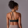 Tanks pour femmes Sport Bra Softless Backless Sexy Sexy Femme Fitness Collons Yoga Gitre High Strength Topproofing Gym Sports Top Push Up avec poitrine