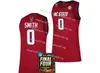 Custom DJ Burns Jr. NC State Basketball 2024 Final quattro maglie