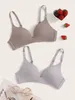 Bras Women's's Seamless Dames Fin Min Style Color Soft Push Up Bra Sous-vêtements sans fil Lingerie confortable Deep V Gattre