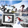 Kameralar Ultra HD 4K Eylem Kamerası 30fps 170D Sualtı Kask Su Geçirmez 2.0inch Ekran WiFi Uzaktan Kumanda Spor Video Kamera Pro