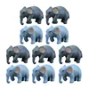 Décorations de jardin 10 PCS DÉCORS CARIÉS SIMULATION ÉLEPHANT MINI FIGURINES TOUELL