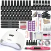 Kits Super Manicure Set för nagelats med 120/54W LED -nagellampa Nagel Drill Machine Nail Polish Kit Akryl Kit Nail Art Tools Set