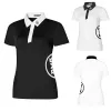 Boormachine zomer nieuw in dameskleding golfsporten t -shirt slank fit snel droog ademende witte of zwarte dames korte mouw poloshirt