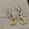 Designer Retro David Yurma Earrinng Luxury Oreilles Luxe Silver Silver Earge Dy Câble Loop For Women Girl Fashion Style Girthday Gift {Catégorie}
