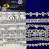 Prix de gros Nouveau design Fine bijoux argent 925 Iced Diamond VVS Moisanite Hip Hop Jewelry Custom Cuban Link Chain CubanLocket Colliers