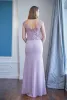 Jasmine Summer Mother of the Bride Dresses 2024 V Neck Lace Appliques Paiugne abiti da sera Lunghezza Pavimento Dressimi