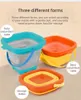 Collapsible Beach Sand Toys for Kids Travel Beach Toys For Kids With Foldble Sand Bucket Beach Shovel Toys Kit för småbarn 240403