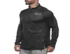 Эктические беговые куртки Men Fitness Quick Dry Men Jackets Compression с длинным рукавом топ для тренажерного зала Hung Running WindProof3466187