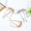 Brooches Hairclip Rhinestone Barrette Feather Tassel Pearl Hairpin Hair Artifact