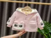 Hoodies Sweatshirts Fiziksel Shooth -Winter Boys039 ve Girls039 Katlar bez bebek sevimli tavşan yünü Cardigan Wtern sle chil1201428