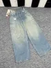 Jeans de mujer Unisex Splash Ink Histonidad impresa Primavera Verano 2024 Mujeres y hombres Pantalones largos de pierna ancha