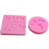 Baking Moulds 4 Types Love Bow And Tie Silicone Fudge Cake Mold Jelly Candy Chocolate Molds Decoration Tools