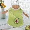 Dog Apparel Puppy Summer Vest T-shirt Pet Clothing Suitable For Small Dogs Yellow And Green Are Two Options