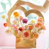 Gift Wrap Heart Hand-held Flower Box Large Portable Packaging DIY Florist Bouquet Decor Wedding Party Candy Gifts Wrapping Bags