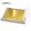 Formy do pieczenia 367a 100 Arkusze imitacja złota srebrna folia papierowy papier domowy złocenie sztuki ścienne