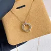 Chains 2024 Trend Brand Pure 925 Sterling Silver Jewelry Necklaces For Women 5A Zircon Wedding Round Pendant Rose Gold Classics