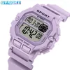 Armbanduhren Synoke Digitale Uhren Lady Sports Luminous Multifunktion wasserdichte Chrono Armbanduhren Outdoor Girls Fashion Student Wache