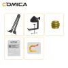 Tillbehör COMICA MS1 Justerbar upphängningsbom Mic Stand för Vlog -kameror och andra enheter Live Recording Camera Microphone Bracket