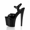 Dance Shoes 8 Inch Stiletto Heels Open Toe For Women 20cm Platform White Wedding Party