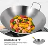 Pans Wok China Kitchen Ustensile Dark Lid Mini Fry Pan Big Stick - Fry Pan Carbon Steell2403