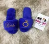 Имя имени Flur Bride Slippers Bressmaid Подарки свадьба годовщина женского подарка женские подарки Favors 2029157