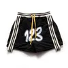 Shorts masculins Summer de haute qualité RRR123 Mesh shorts brodés de grands hommes et femmes décontractées RRR123 Pantyhose Lnner Label J240402
