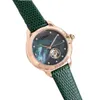 Élégance en acier d'élégance Fritillary Hollow Watch Moon Phase Automatique mécanique Lumière Luxury Watch Fashion Sports Quartz Femme Watch 184602