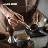 Kaffekvarn rengöringsborste aluminiumlegering espresso borste kaffemaskin renare bar ren verktyg hem barista tillbehör 240327