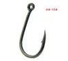 1000pcslot 10 Sizes 615 Black Ise Hook High Carbon Steel Barbed Fishing Hooks Pesca Tackle Accessories A0173864073