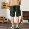 Short masculin cargo décontracté hommes pantalon court coton confortable style armée de style armée