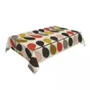 Table Cloth Oilproof Orla Kiely Multi Stem Cover Elastic Fitted Flowers Floral Abstract Backed Edge Tablecloth For Dining