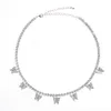 Fashion Creative Zircon Tennis Chain Butterfly Necklace High Quality Wedding Bride Clavicle Chain