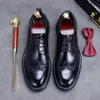 Scarpe in pelle Nuovo maschile in pelle Business Business Black Black Casual Altezza Aumenta British e Corea