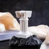 Candlers Nordic Style Roman Pilier Collier Mini Resin Colonne Statue Holder Stand for Shooting Accesstes Home Party Mariage Decor