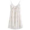 Fairy Nightgown Abricot Nightwear Summer Imprime Ice Silk Night Robe Femmes Satin Satin Sleeples Slip Slip Slip 240408